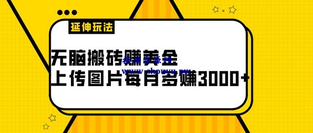 三疯拆手狂赚第20计：无脑搬砖项目，上传图片赚美金，每月多赚3000+（附延伸玩法）