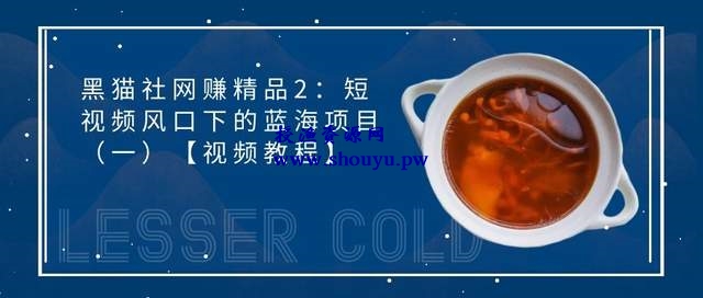 黑猫社网赚精品27：短视频风口下的蓝海项目（一）【视频教程】